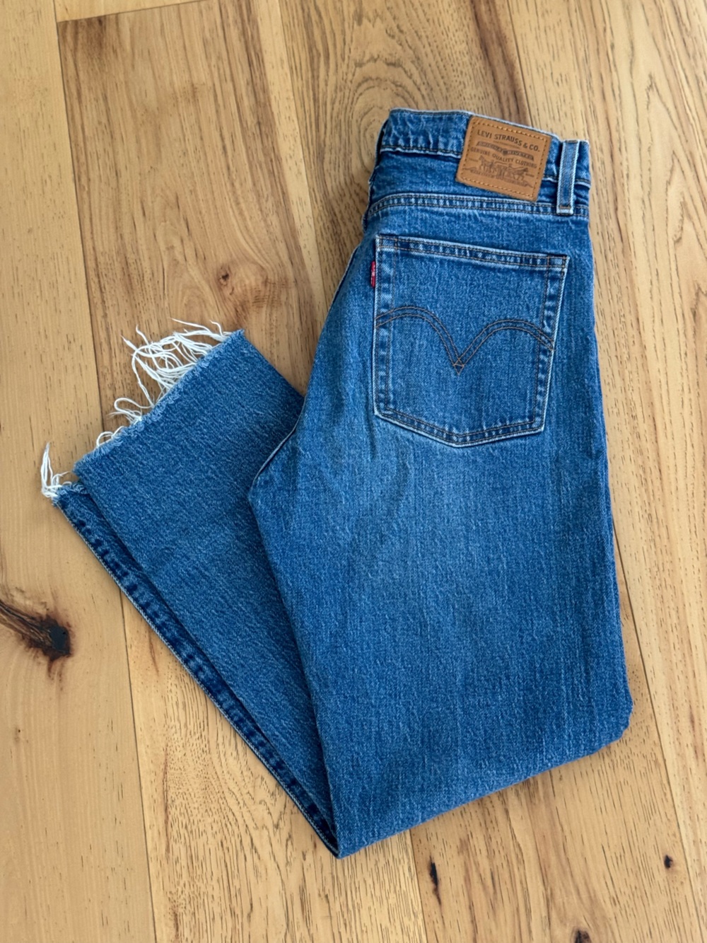 Levi's Wedgie with Frayed Hem